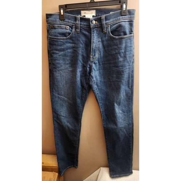 Men's Madewell Slim Denim Blue Jeans Stretch Dark Wash Size 30X30 - Picture 1 of 4
